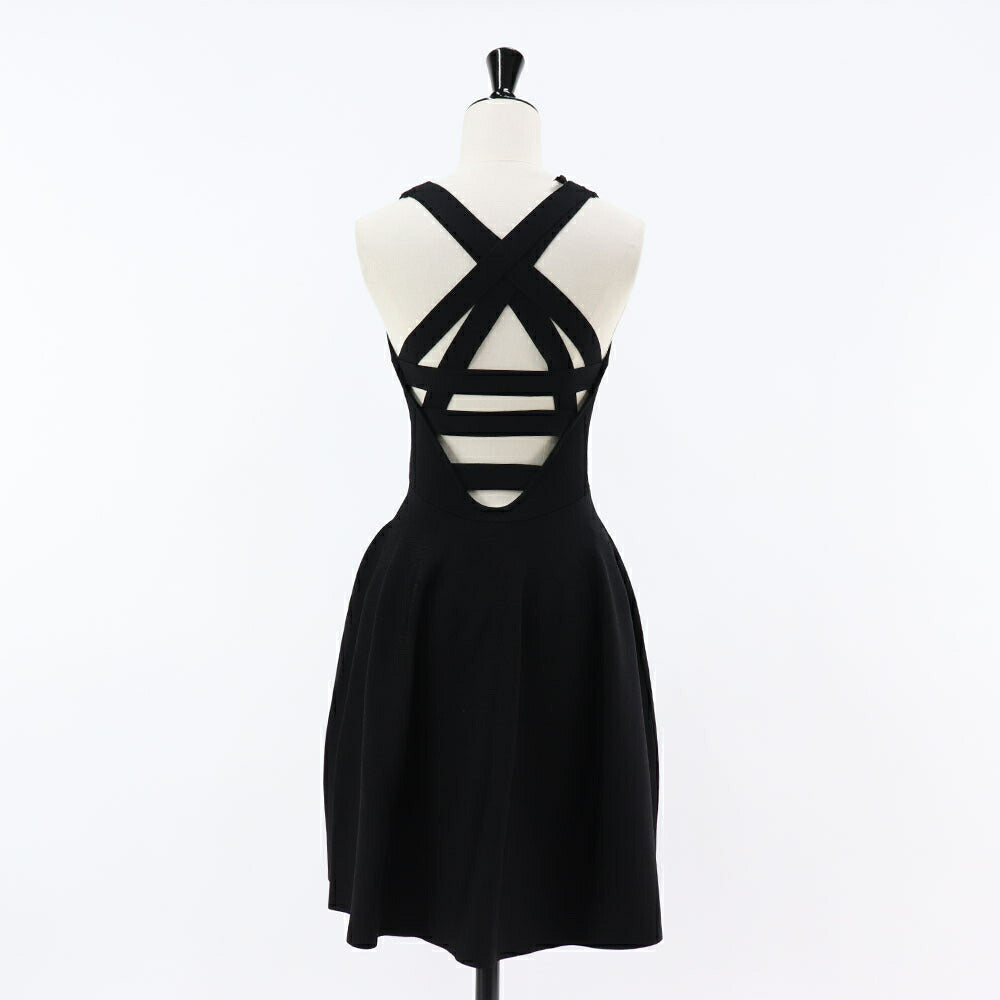 PINKO ワンピース オレンジ ブラック ミニワンピース バックデザイン 100514-A0LV
