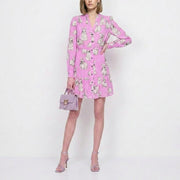 PINKO ピンコ レディース ワンピース ピンク ミニワンピース うさぎ柄 100766-A0PG