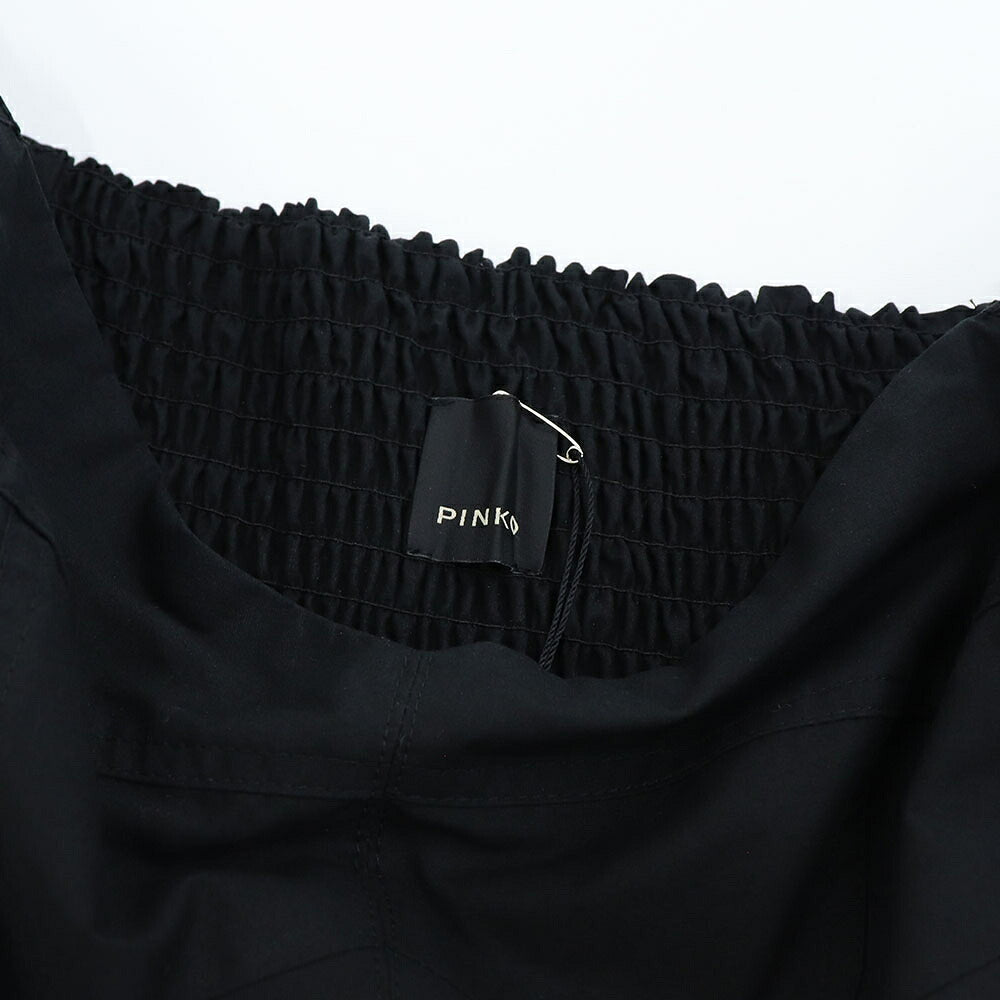PINKO ピンコ レディース ワンピース ブラック コットン オフショルダー 1B14FF-7977