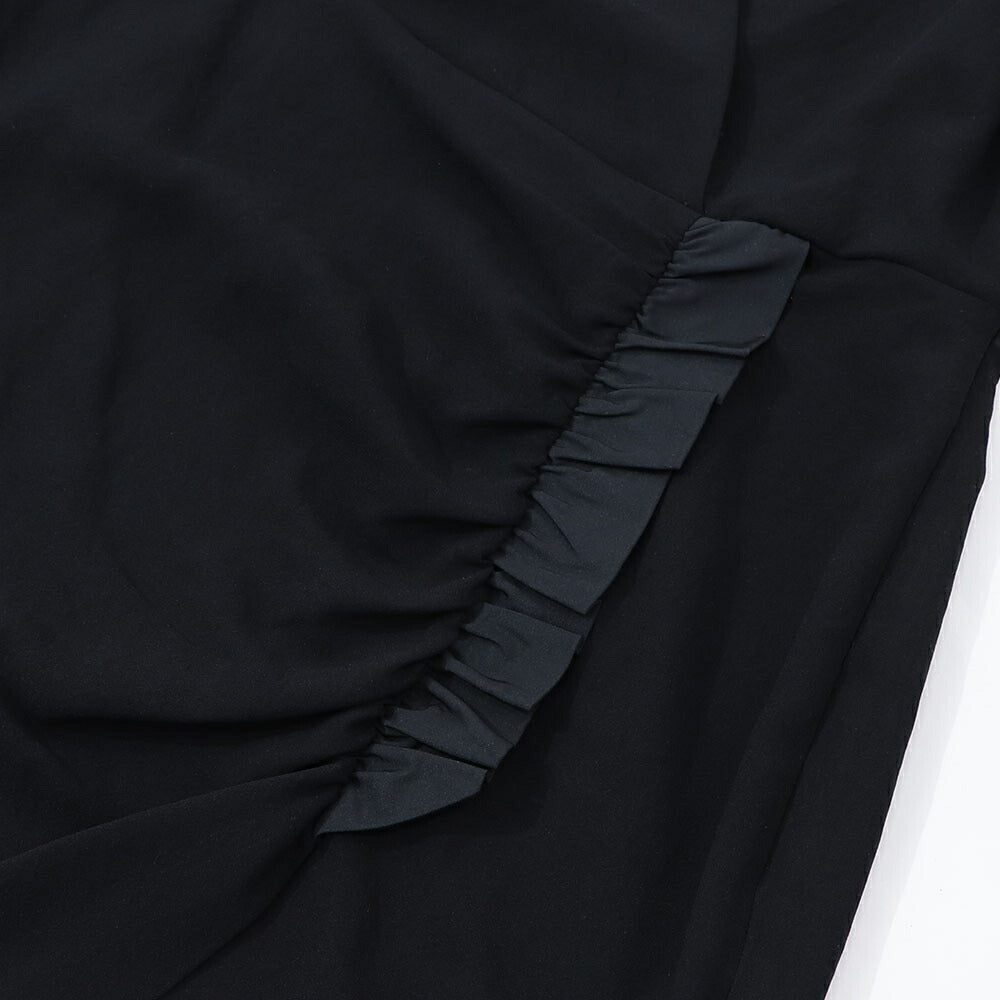 ピンコ PINKO ワンピース ブラック ミニワンピース シンプル フリル 1B14J1-8070