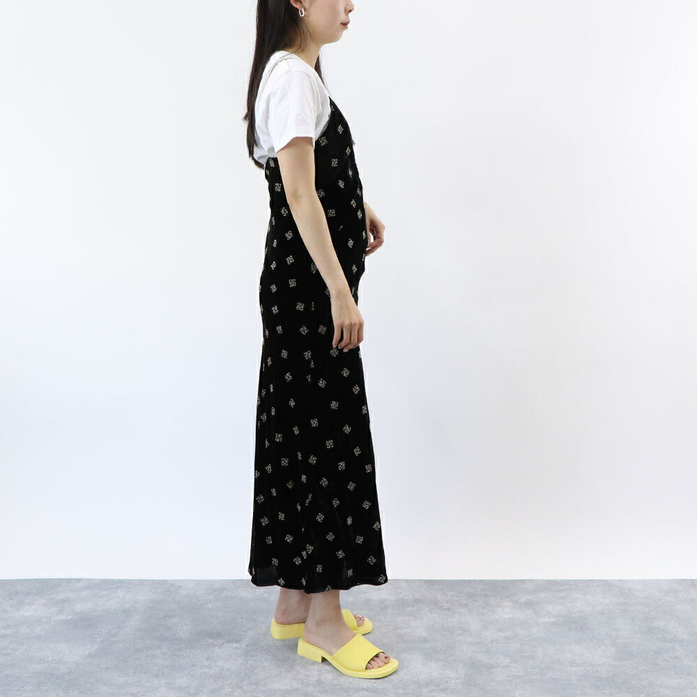 PINKO ワンピース ブラック ベロア 1B14NL-8264