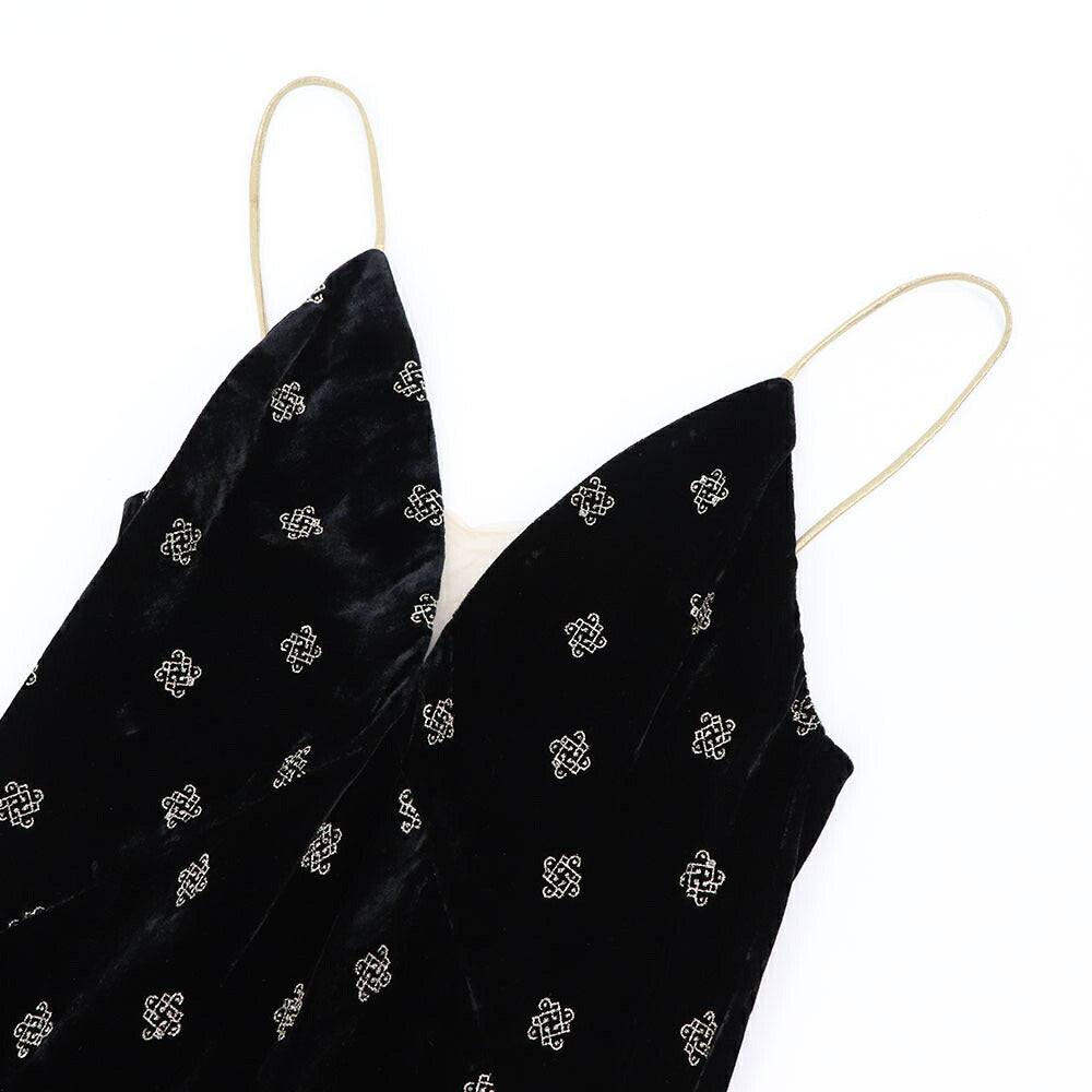 PINKO ワンピース ブラック ベロア 1B14NL-8264