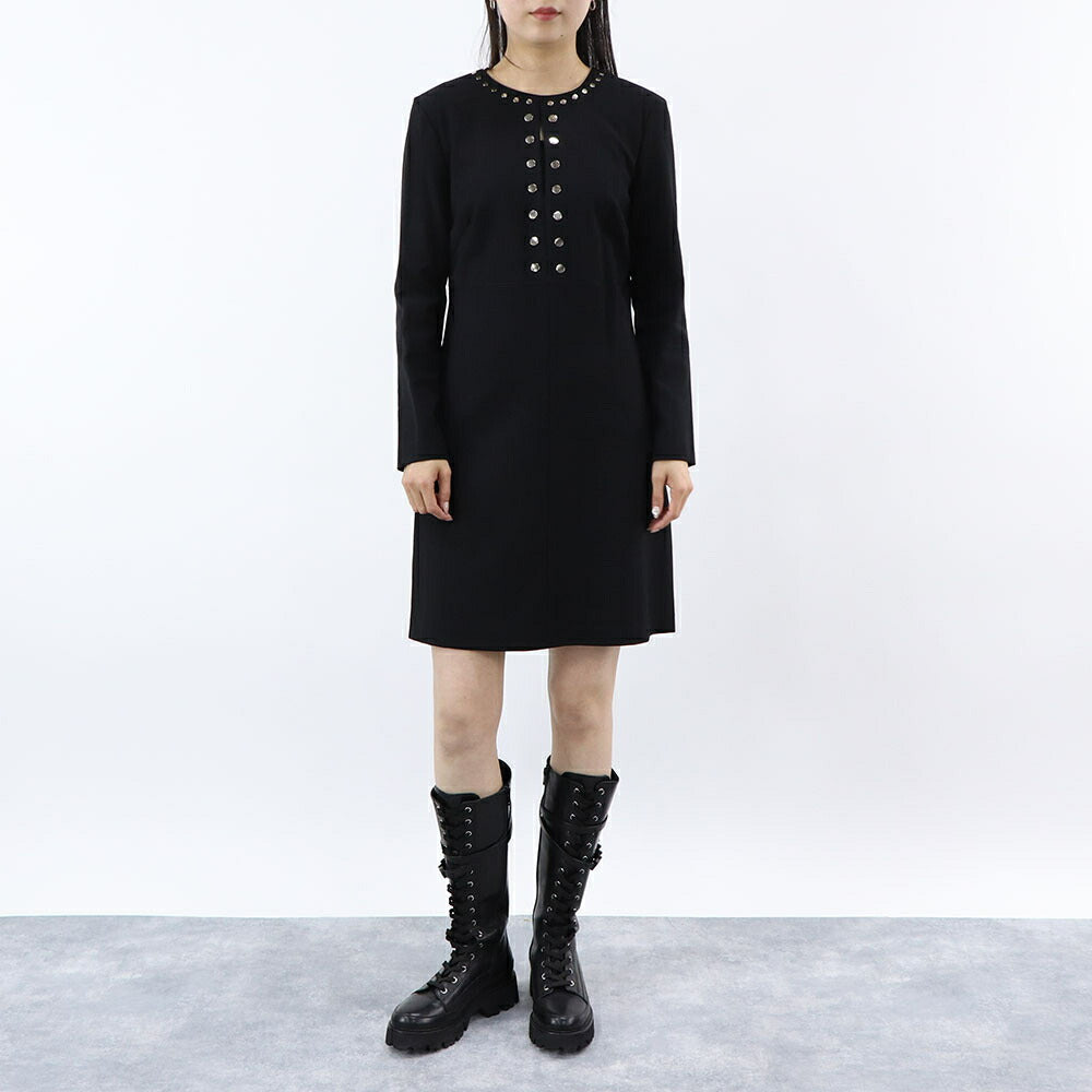 PINKO ワンピース ブラック ミニワンピース スタッズ 1G14MU-7873