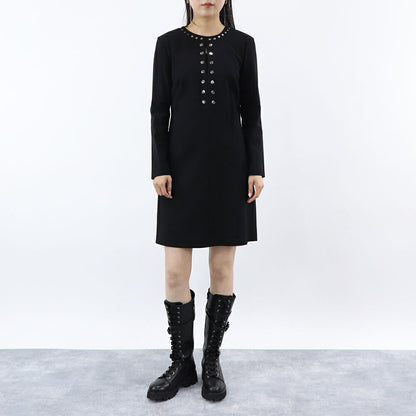 PINKO ワンピース ブラック ミニワンピース スタッズ 1G14MU-7873