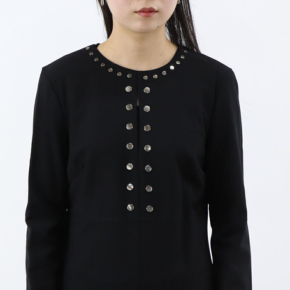 PINKO ワンピース ブラック ミニワンピース スタッズ 1G14MU-7873