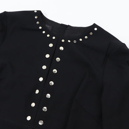 PINKO ワンピース ブラック ミニワンピース スタッズ 1G14MU-7873
