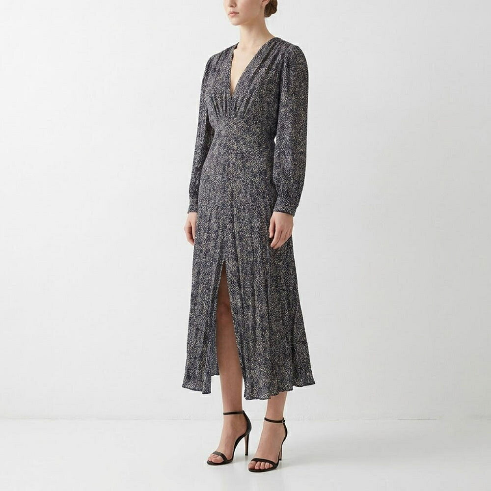 PINKO ピンコ レディース ワンピース ブラック ビスコース 総柄 1G1550-Y6DU