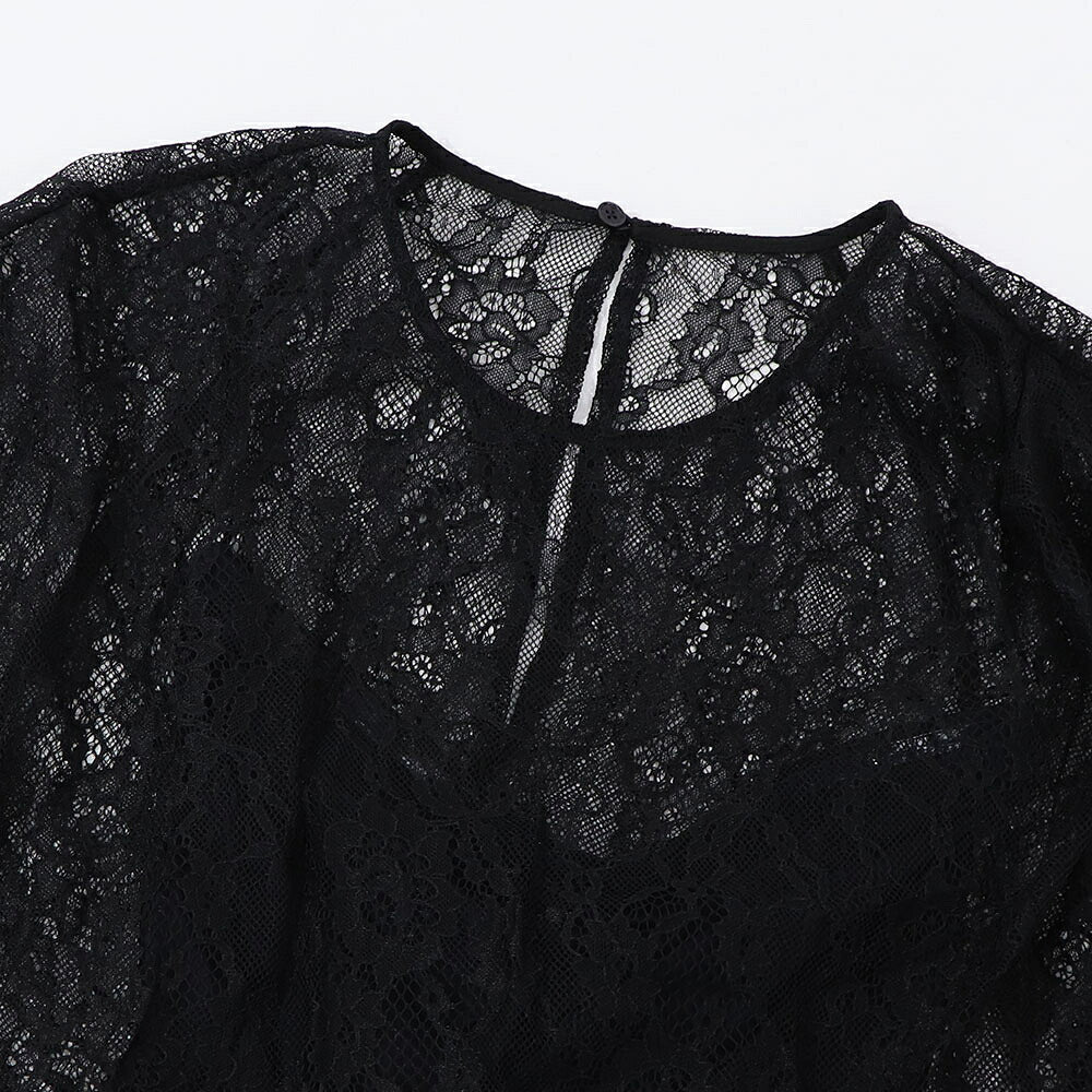 PINKO ピンコ レディース ワンピース ブラック レース ミニワンピース 1G15JY-7585
