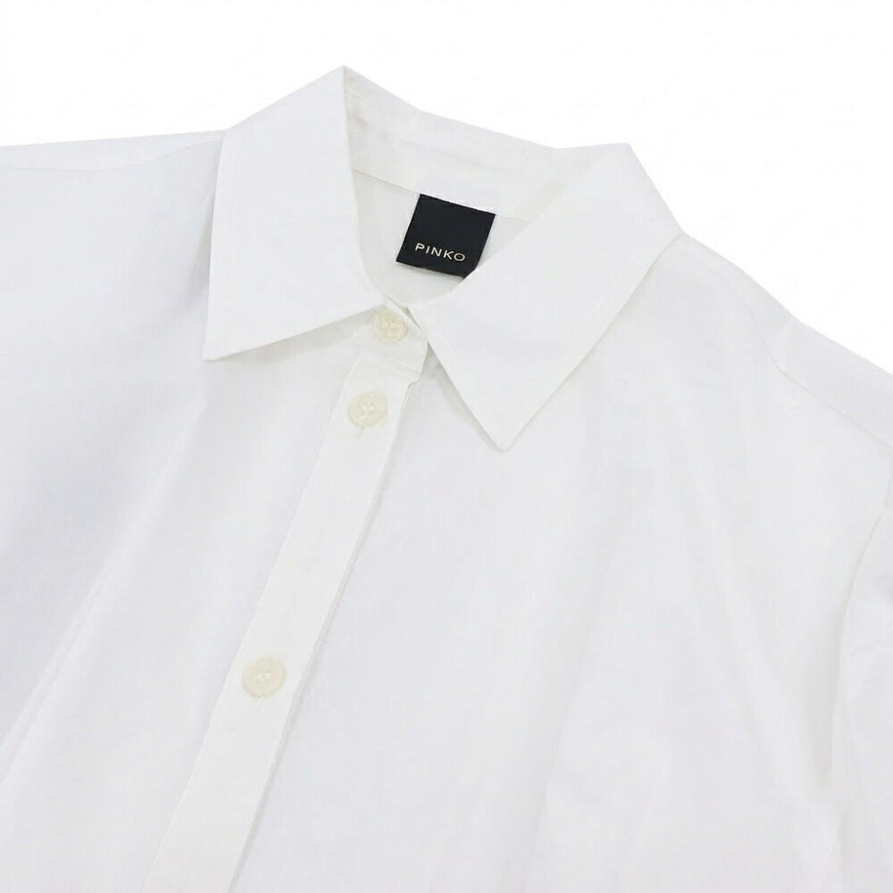 ピンコ PINKO ワンピース ホワイト シャツワンピース  1G15VT-Y6VX