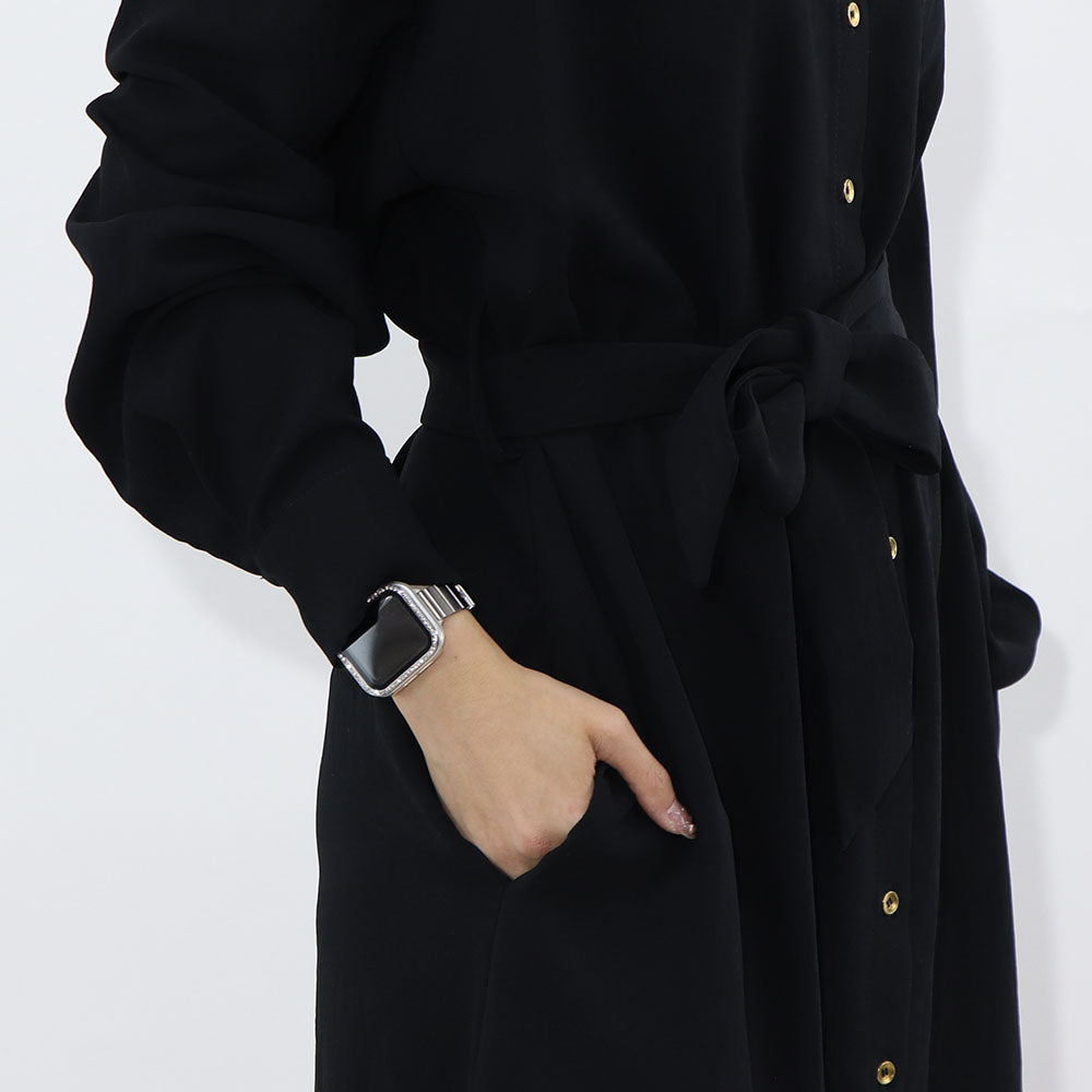 PINKO ブラック シンプル シャツワンピース 1G15Y5-8270