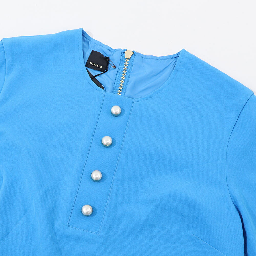 PINKO ワンピース ブルー ミニワンピース 1G1625-Y6ZJ
