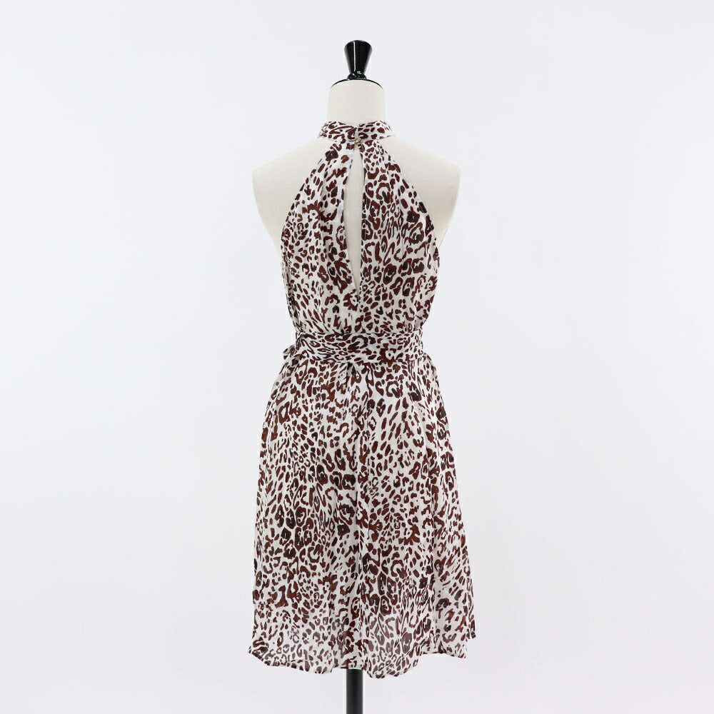 PINKO ワンピース ブラウン ヒョウ柄 1G1633-Y6VZ