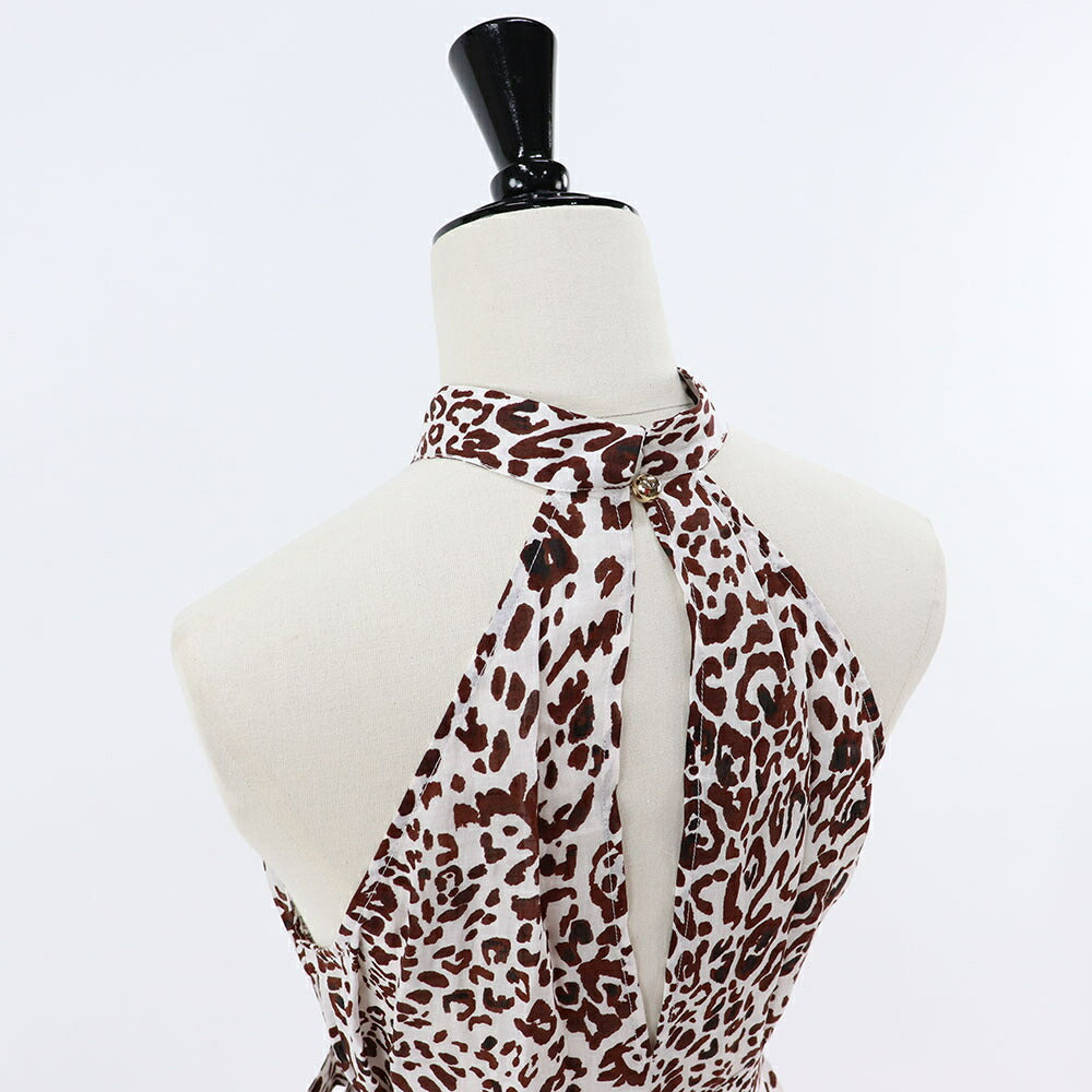 PINKO ワンピース ブラウン ヒョウ柄 1G1633-Y6VZ