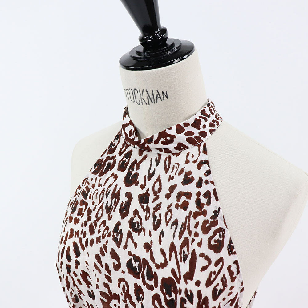 PINKO ワンピース ブラウン ヒョウ柄 1G1633-Y6VZ