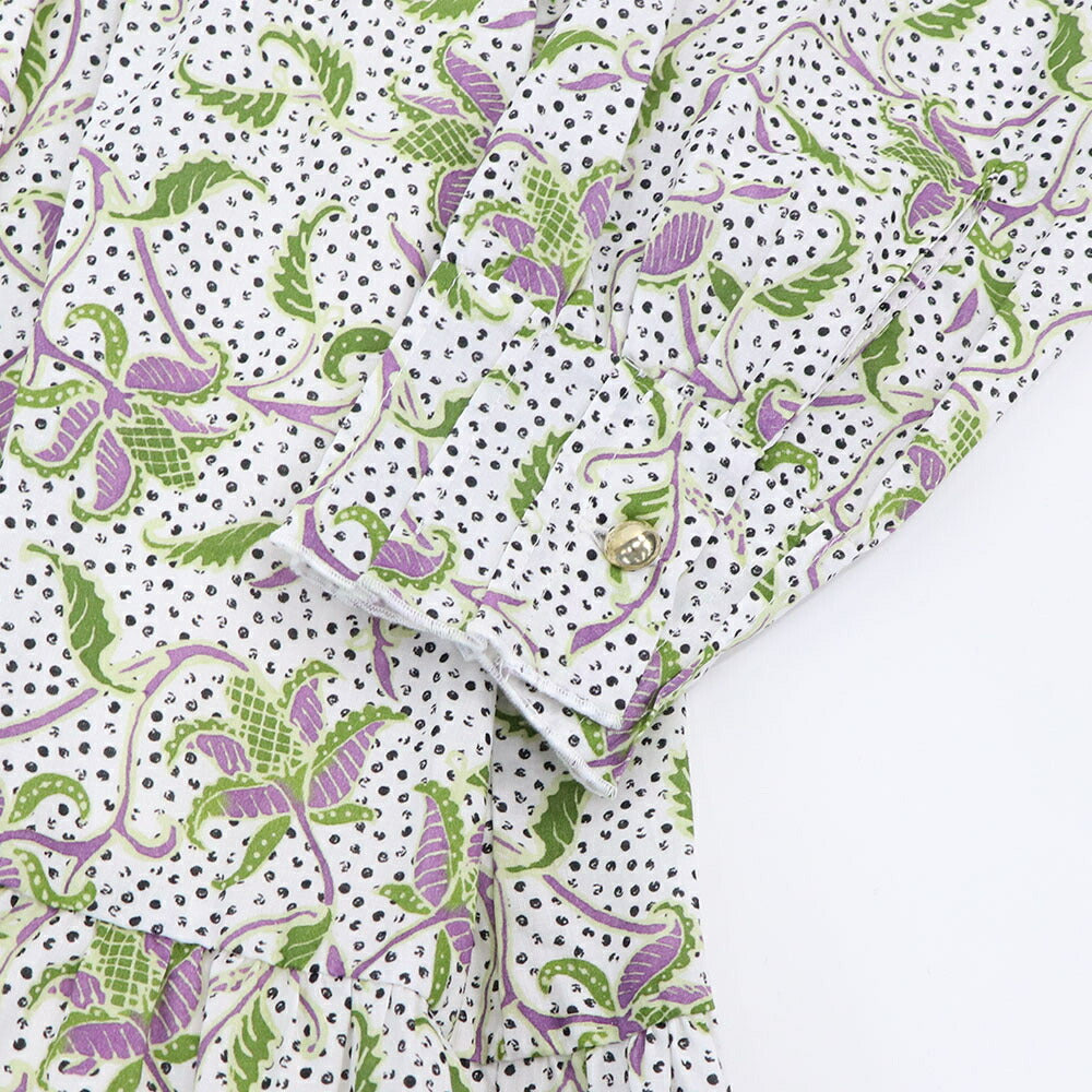 ピンコ PINKO ワンピース ホワイト系 ボタニカル柄 花柄 1G163R-8462