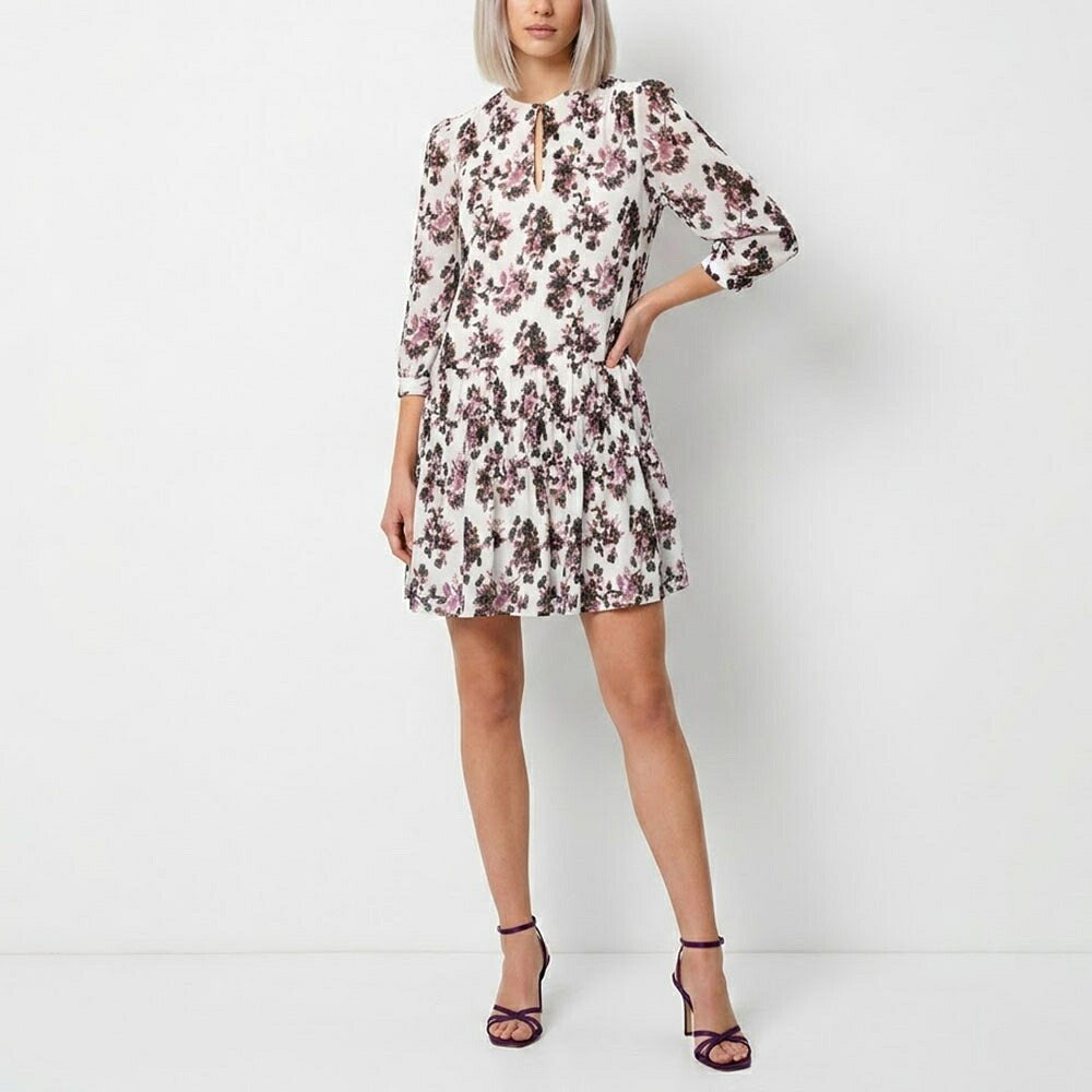 PINKO ピンコ レディース ワンピース ホワイト ミニワンピース 花柄 1G164A-8460