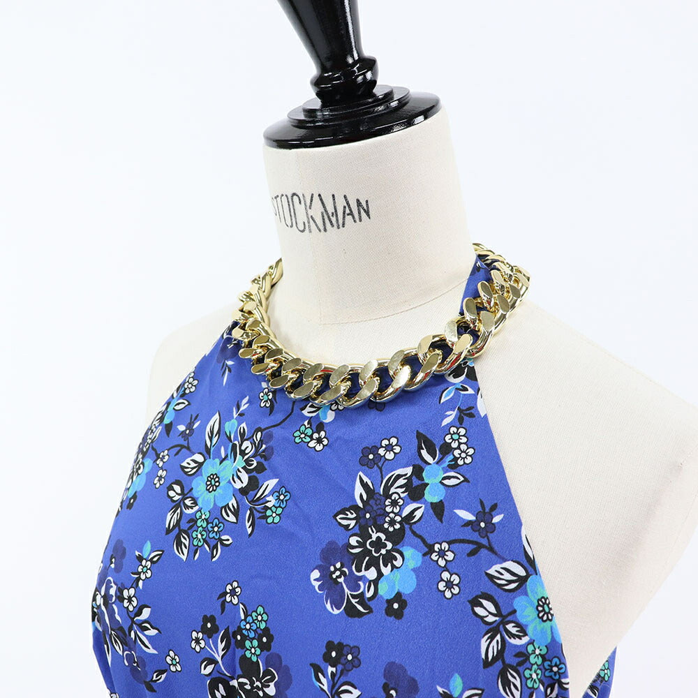 PINKO ワンピース ブルー ホルターネック 1G164G-8460