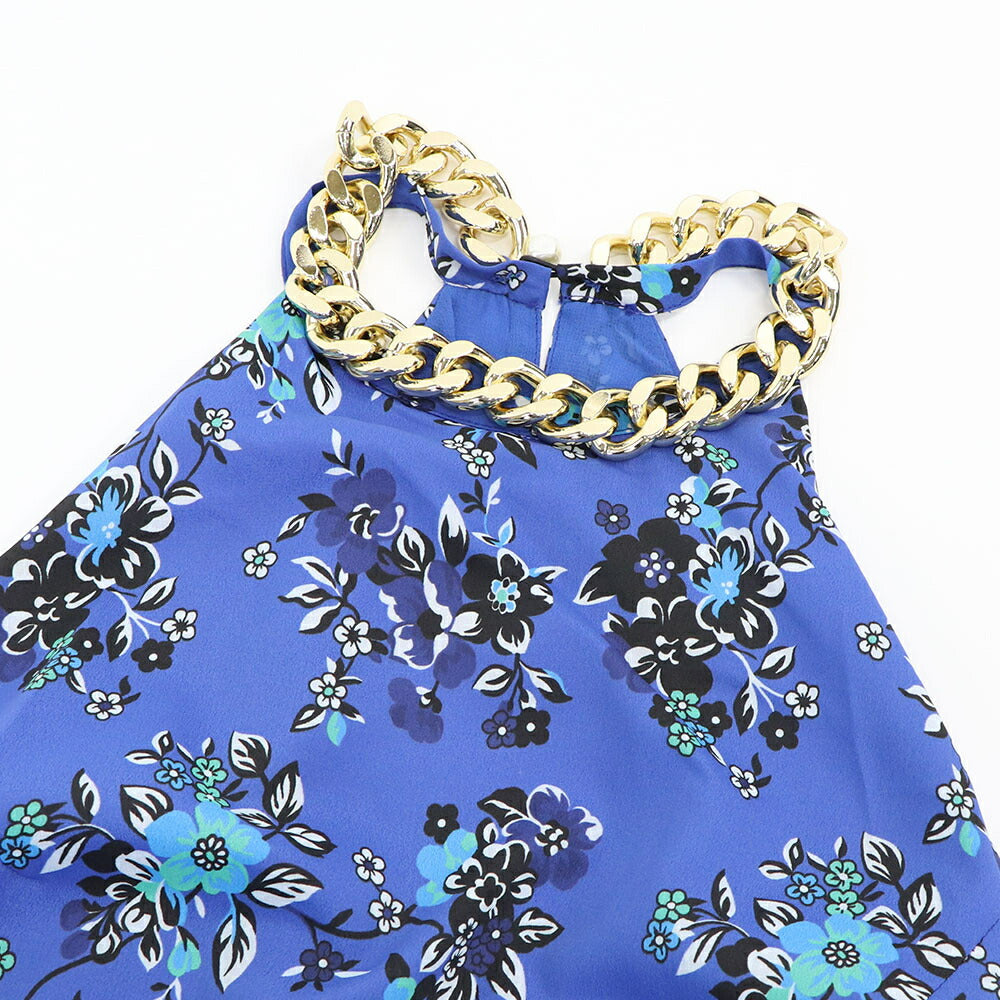 PINKO ワンピース ブルー ホルターネック 1G164G-8460