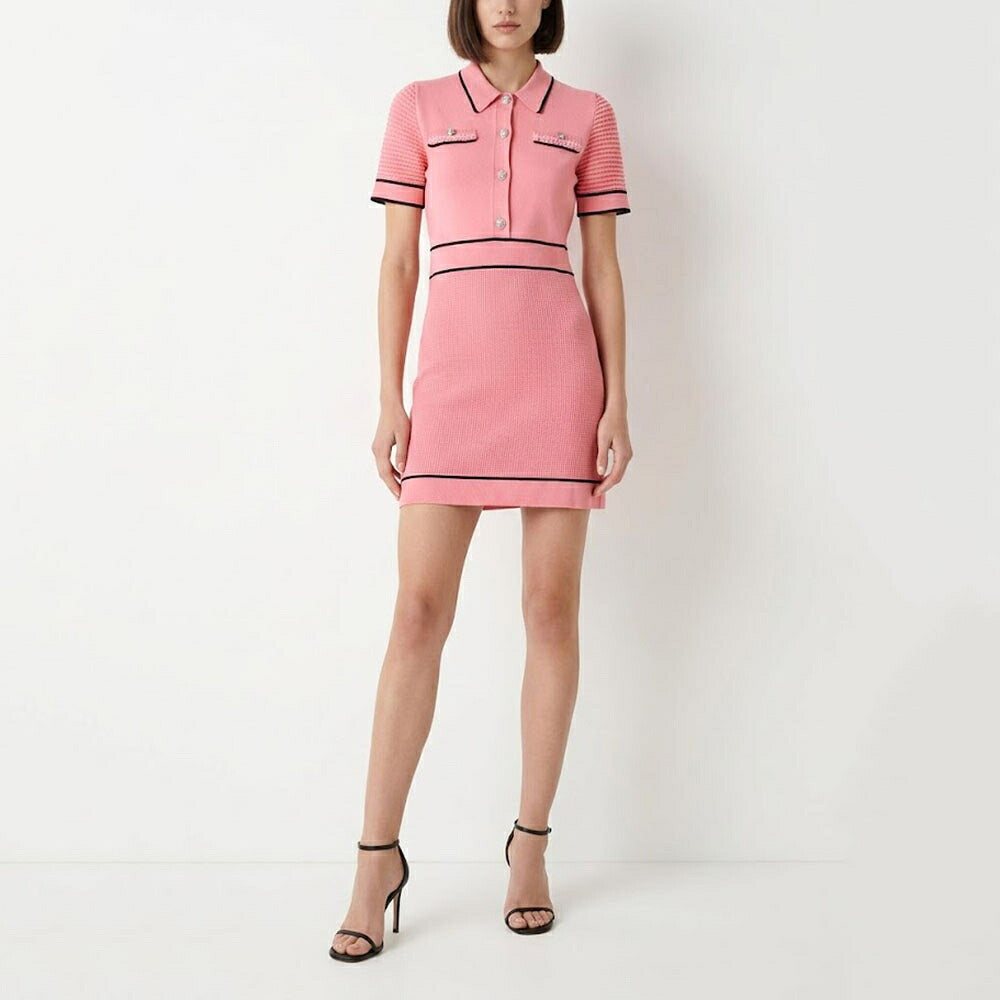 PINKO ピンコ レディース ワンピース ピンク ニットワンピース 襟付き 1G176B-Y7ZA
