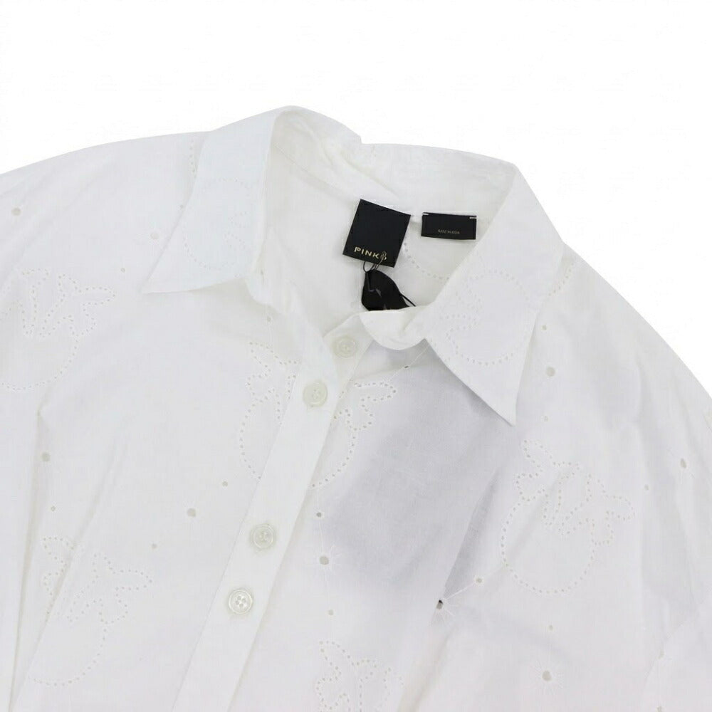 PINKO ピンコ レディース ワンピース ホワイト シャツワンピース 刺繍 1G17JE-Y7V1