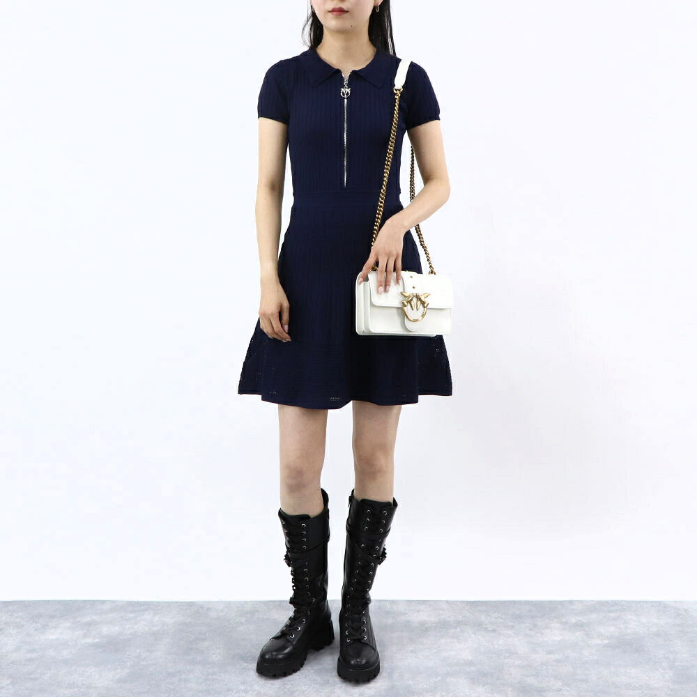 PINKO ワンピース ネイビー タイト 1G17MY-Y81U