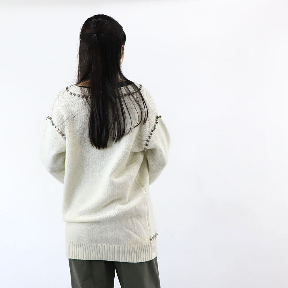 PINKO ニット ホワイト Vネック 1G17ZA-A020
