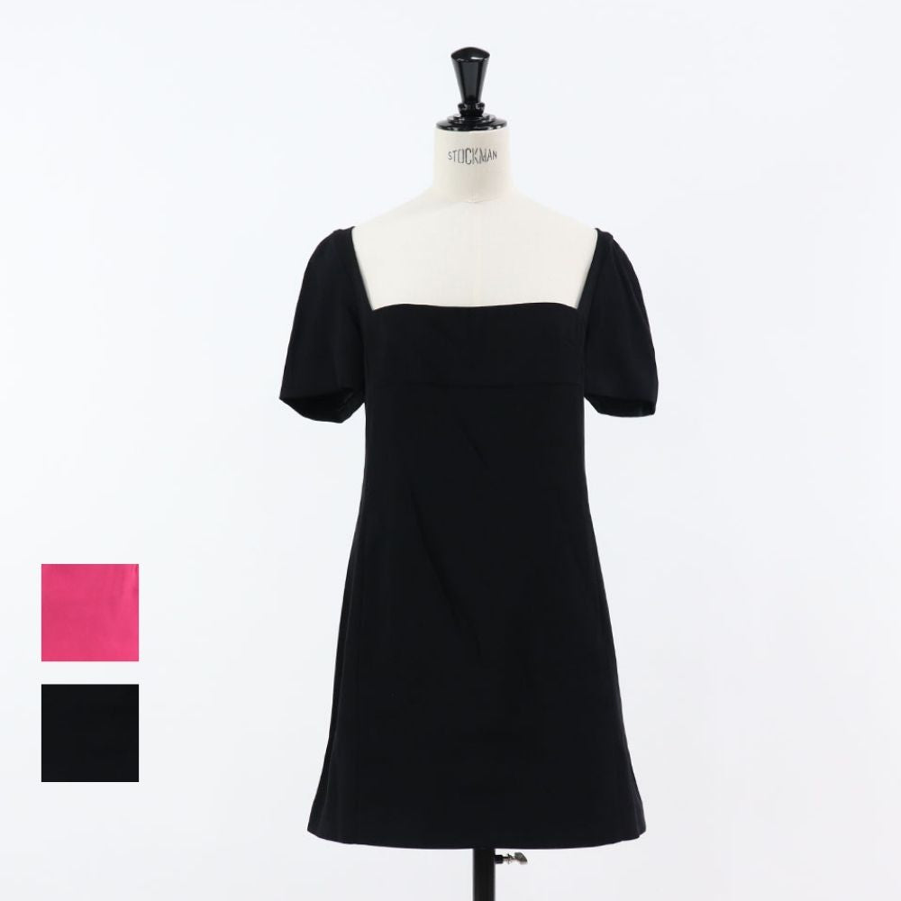 PINKO ピンク ブラック ミニワンピース 無地 シンプル 1G18D4-7624