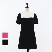 PINKO ピンク ブラック ミニワンピース 無地 シンプル 1G18D4-7624