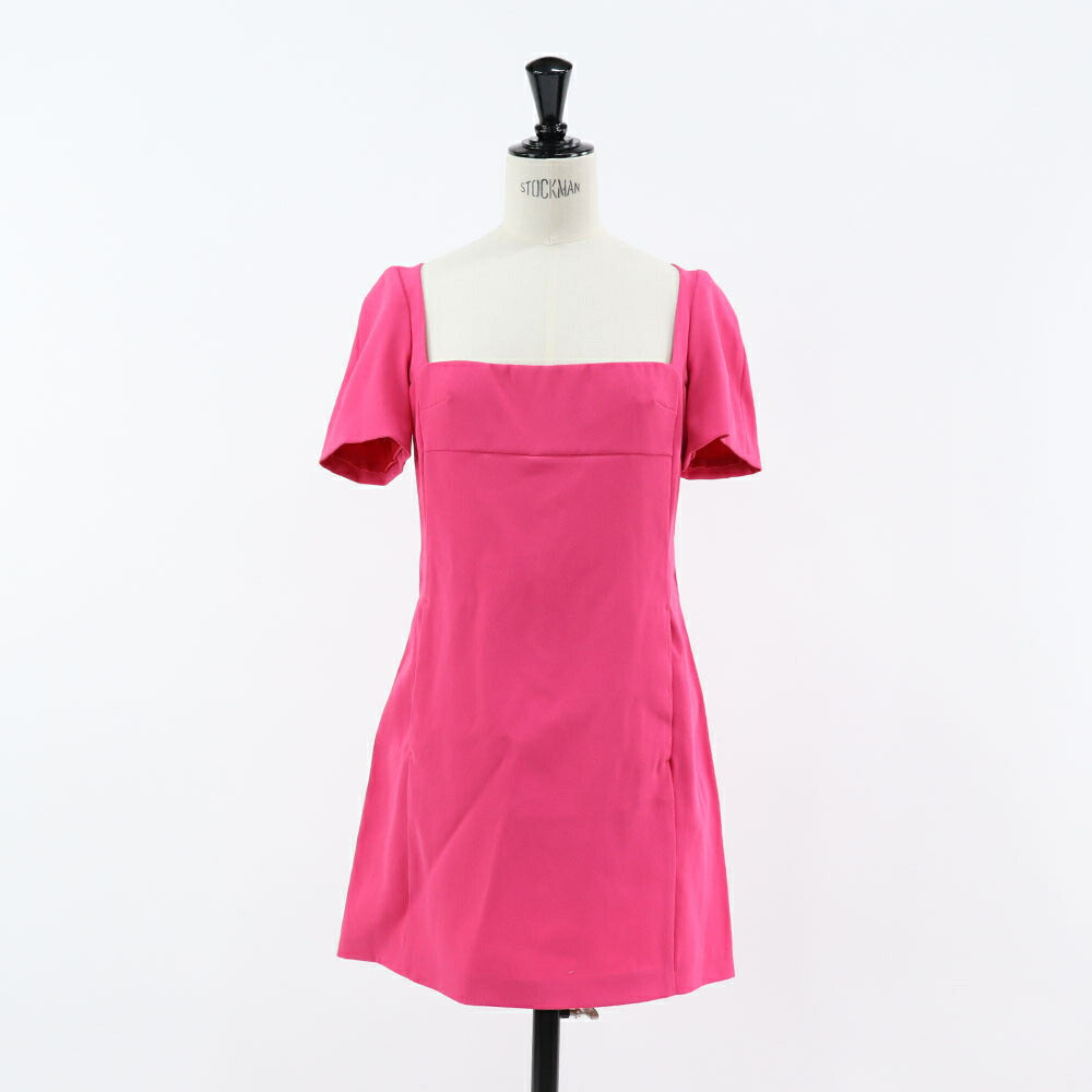 PINKO ピンク ブラック ミニワンピース 無地 シンプル 1G18D4-7624