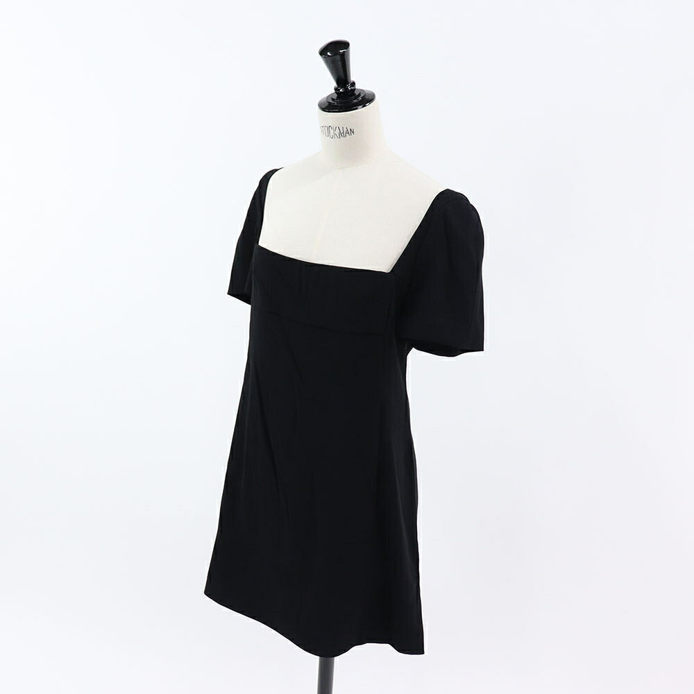 PINKO ピンク ブラック ミニワンピース 無地 シンプル 1G18D4-7624