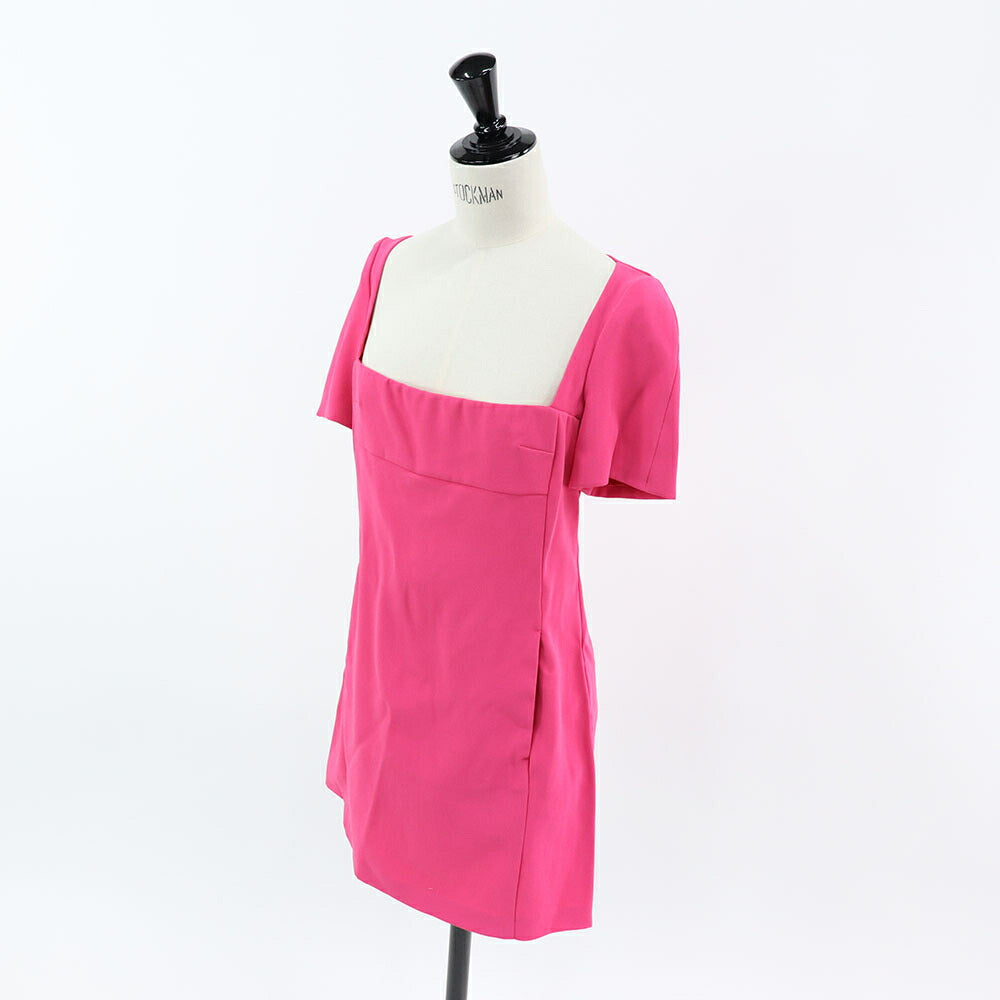 PINKO ピンク ブラック ミニワンピース 無地 シンプル 1G18D4-7624