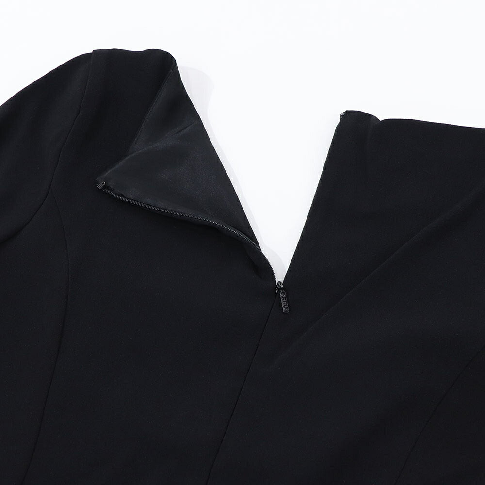 PINKO ピンク ブラック ミニワンピース 無地 シンプル 1G18D4-7624