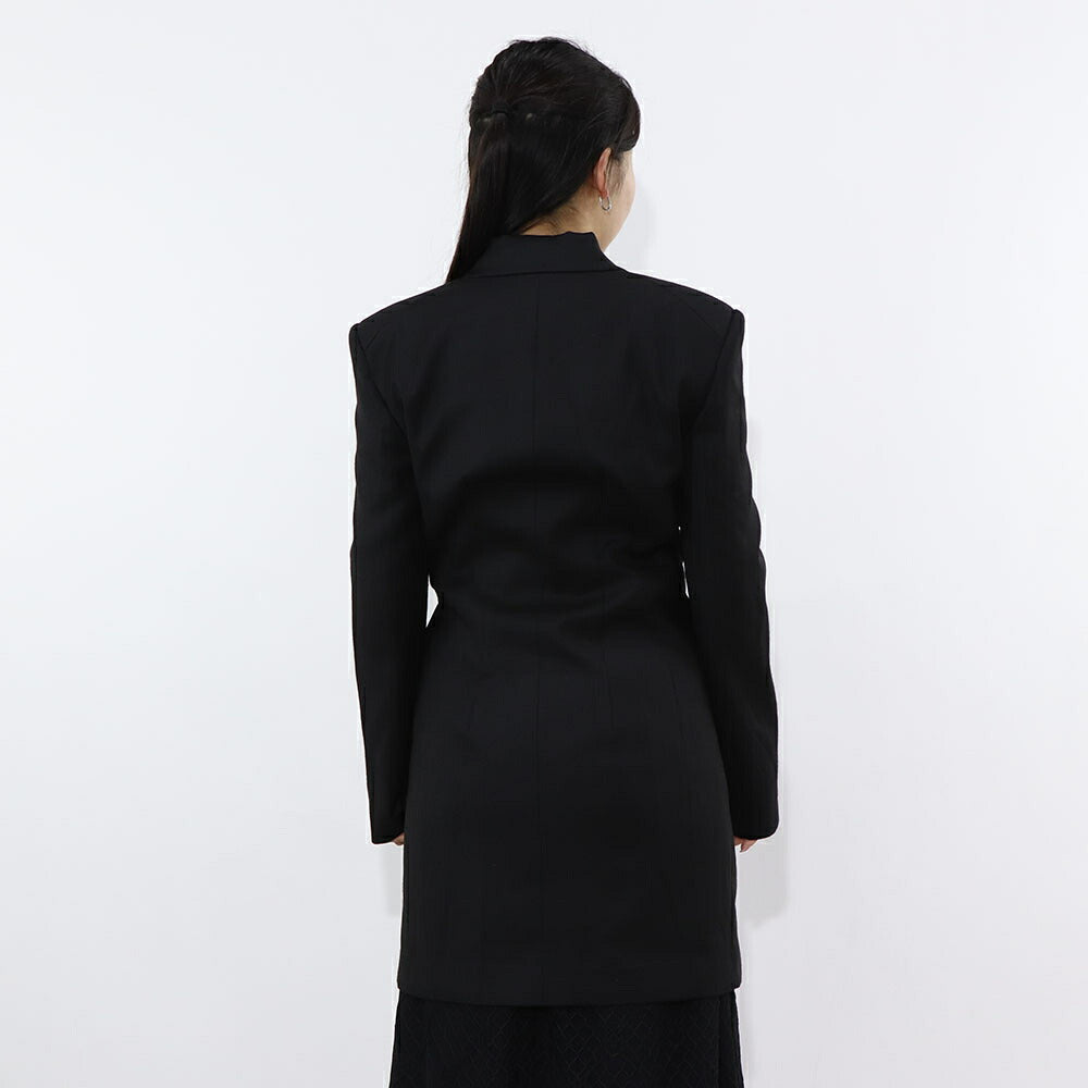 PINKO スカート ブラック ダブルジャケット ロング丈 レース 1G18HL-V09X