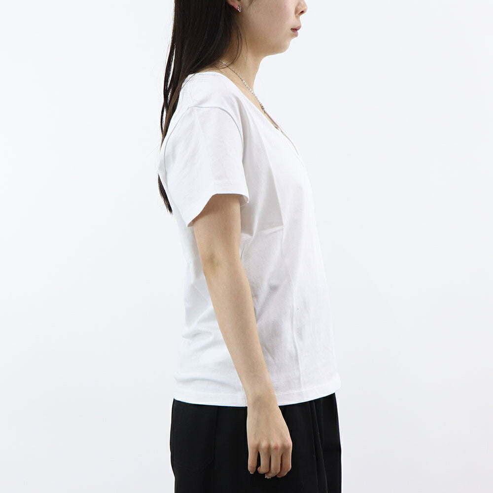 PINKO カットソー ホワイト ブラック Vネック 半袖 100372-A0U3