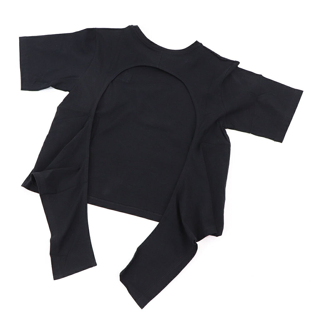 PINKO ピンコ レディース トップス Tシャツ・カットソー ブラック バックオープン リボン 半袖 101125-A0U1