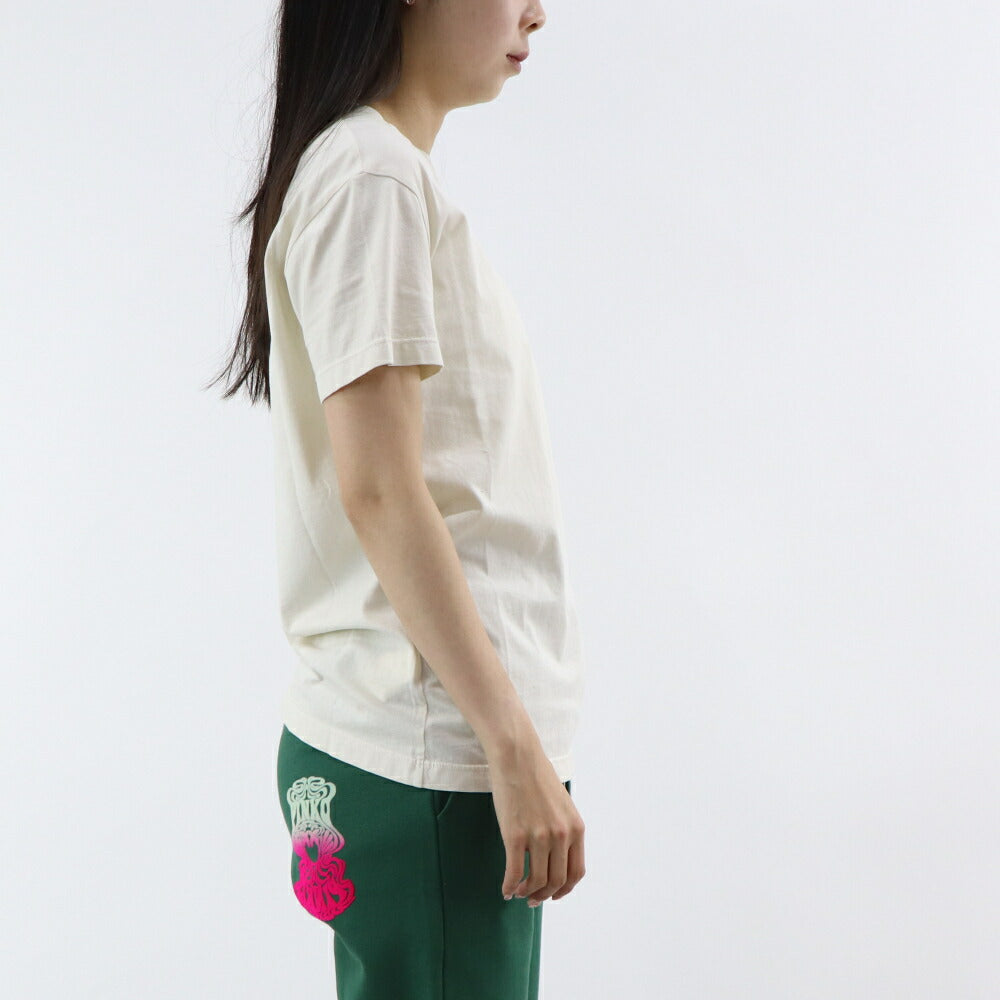 PINKO Tシャツ オフホワイト ロゴ ビーズ ワンポイント 半袖 1G173E-Y7WQ