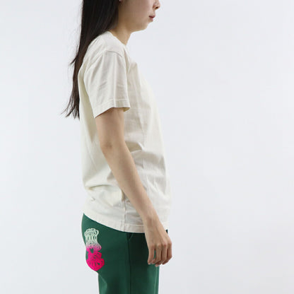 PINKO Tシャツ オフホワイト ロゴ ビーズ ワンポイント 半袖 1G173E-Y7WQ