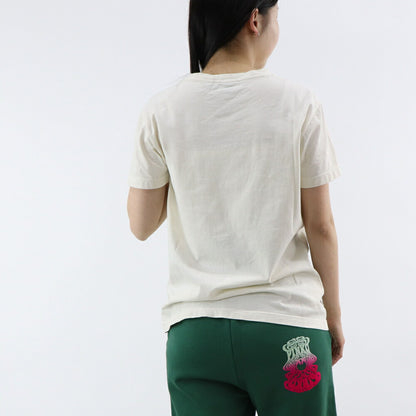 PINKO Tシャツ オフホワイト ロゴ ビーズ ワンポイント 半袖 1G173E-Y7WQ