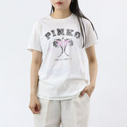PINKO Tシャツ カットソー ホワイト 1G178N-Y6K7