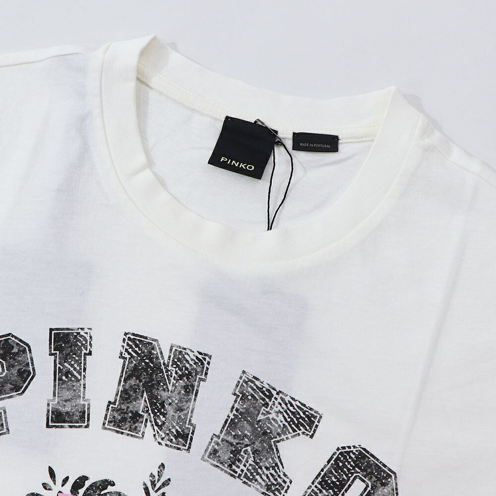 PINKO Tシャツ カットソー ホワイト 1G178N-Y6K7
