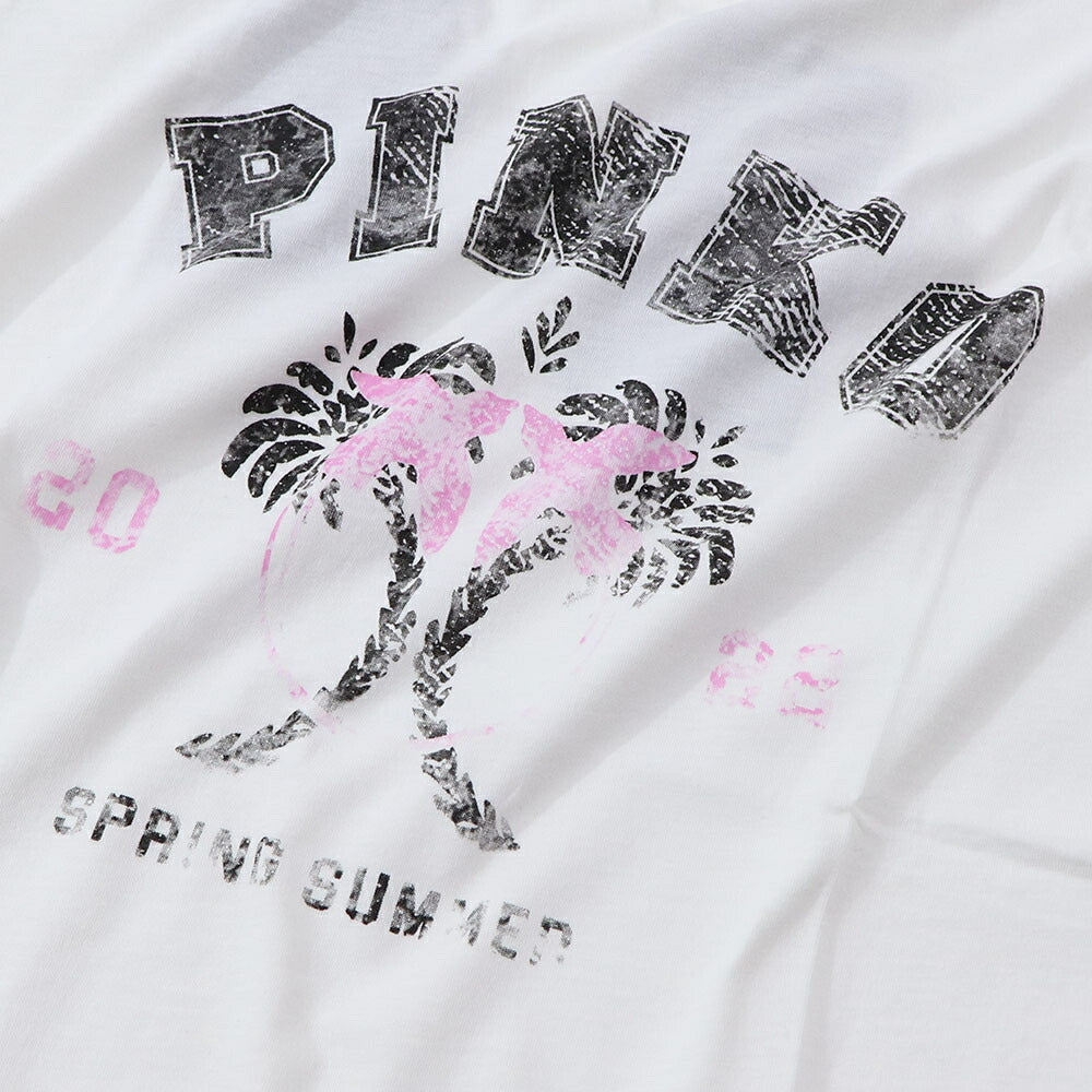 PINKO Tシャツ カットソー ホワイト 1G178N-Y6K7