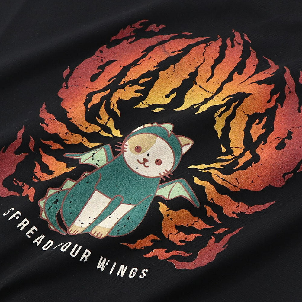 PINKO Tシャツ ブラック オーバーサイズ 猫 プリント 半袖 1G185E-Y5SN