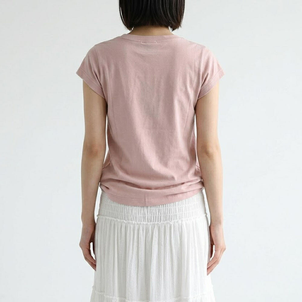 PINKO Tシャツ ピンク ロゴ プリント 半袖 1G1870-Y6K7