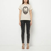 PINKO ピンコ レディース トップス Tシャツ・カットソー オフホワイト ロゴ プリント 半袖 1Q10D1-Z414