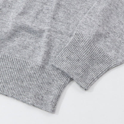 PINKO ニット グレー ロゴ ウール カシミヤ 1G16WZ-Y7GZ