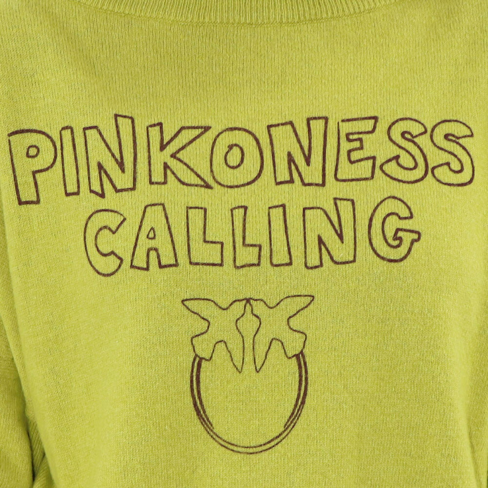 PINKO ニット  イエロー オーバーサイズ ウール カシミヤ 1G16X1-Y7GZ