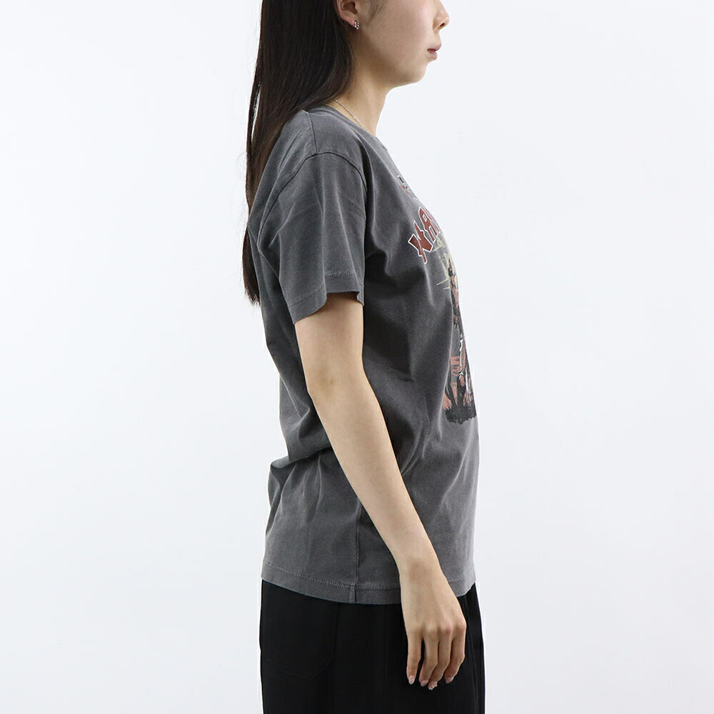 PINKO Tシャツ グレー ホワイト ロゴ プリント 半袖 1G18BM-Y7WQ