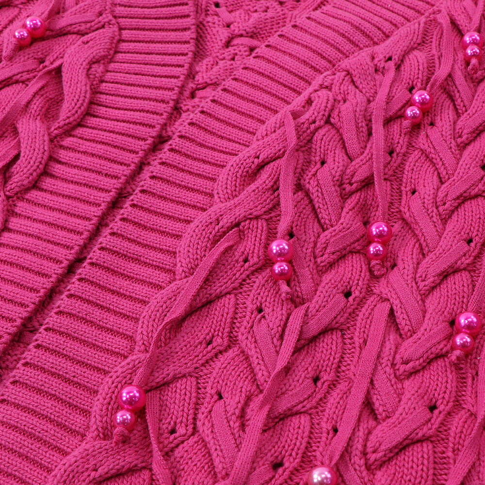 PINKO カーディガン・ボレロ ピンク フリンジ ボレロ 100425-A0LJ