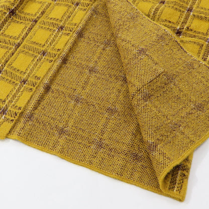 PINKO イエロー ニットカーディガン チェック柄 1G167N-Y772