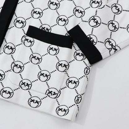 PINKO カーディガン ホワイト ロゴ ラインストーン 100446-A0KS